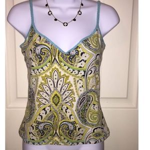 Paisley Print Tank Top